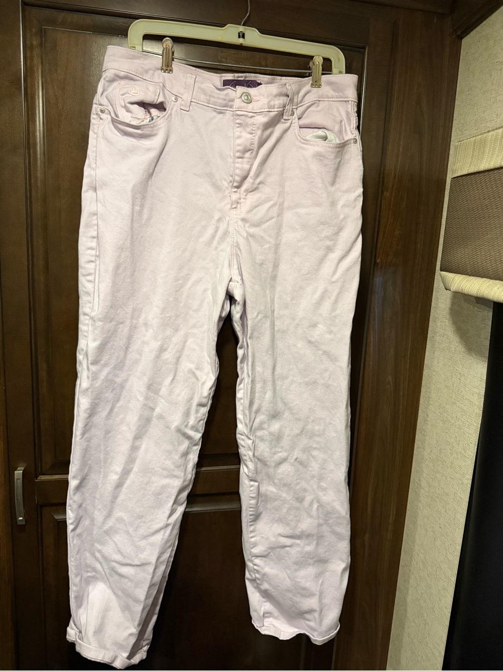 Gloria Vanderbilt Pastel Pink Boyfriend Jeans